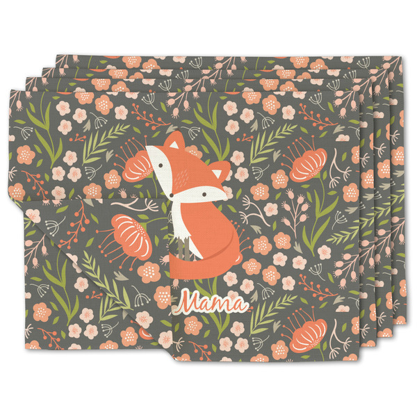 Custom Foxy Mama Linen Placemat