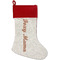 Foxy Mama Linen Stockings w/ Red Cuff - Front