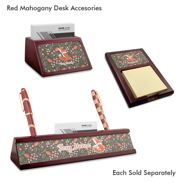 Foxy Mama Mahogany Desk Accessories