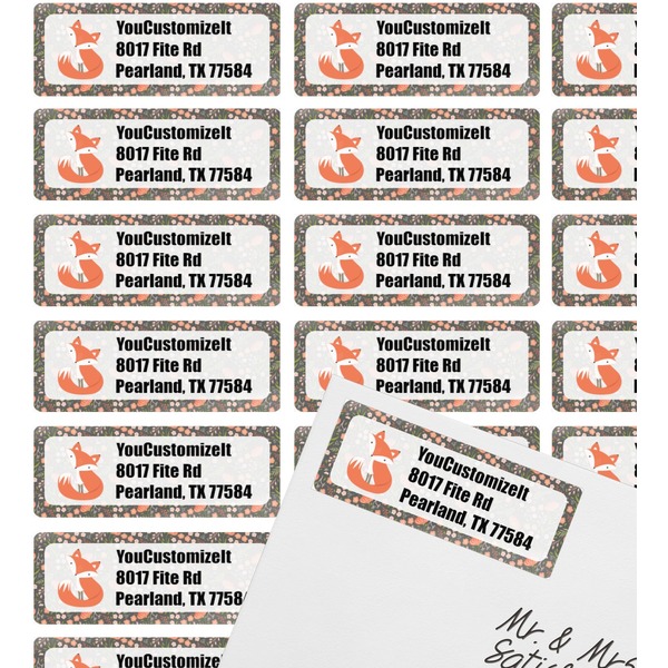 Foxy Mama Mailing Label on Envelope - Multiple Labels