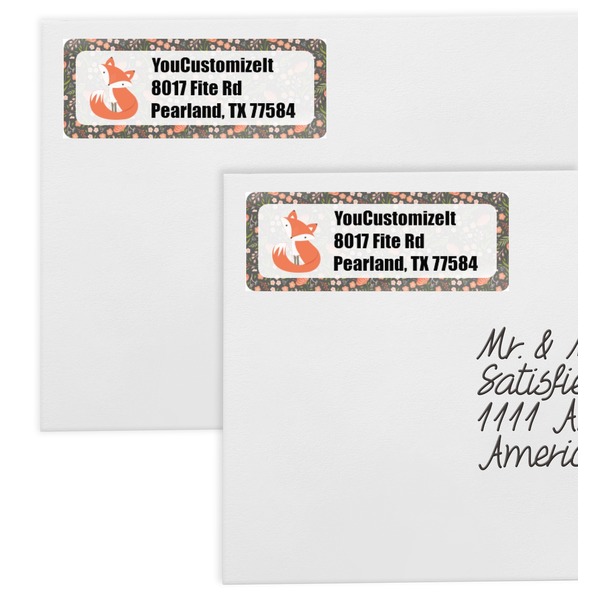 Foxy Mama Mailing Labels - Double Stack Close Up