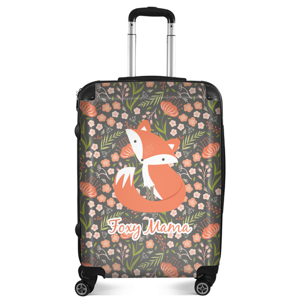 Custom Foxy Mama Suitcase - 24" Medium - Checked