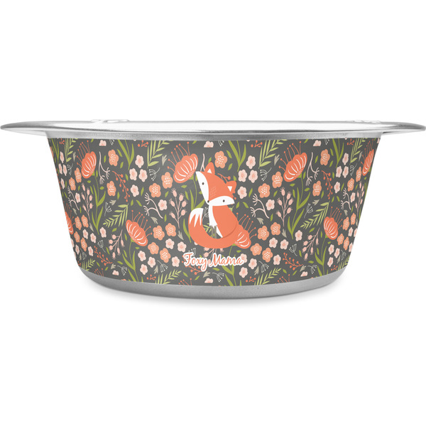 Custom Foxy Mama Stainless Steel Dog Bowl - Large