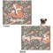 Foxy Mama Microfleece Dog Blanket - Large- Front & Back