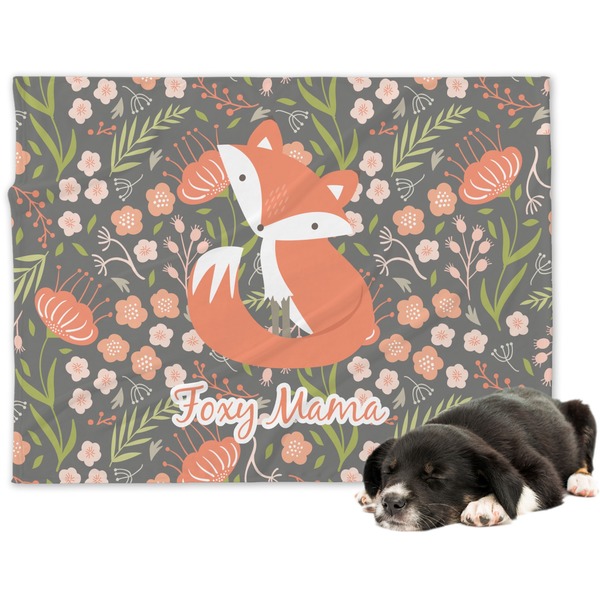Custom Foxy Mama Dog Blanket - Regular