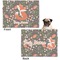 Foxy Mama Microfleece Dog Blanket - Regular - Front & Back