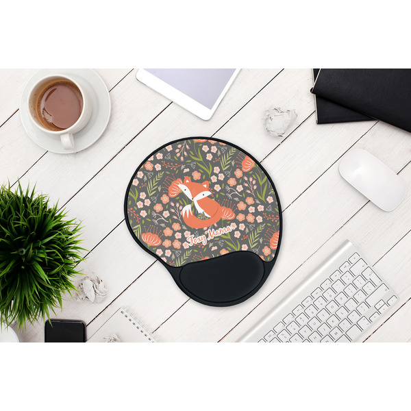 Foxy Mama Mouse Pad with Wrist Rest - LIFESYTLE 1