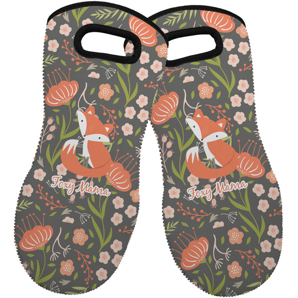 Custom Foxy Mama Neoprene Oven Mitts - Set of 2