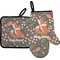Foxy Mama Right Oven Mitt & Pot Holder Set