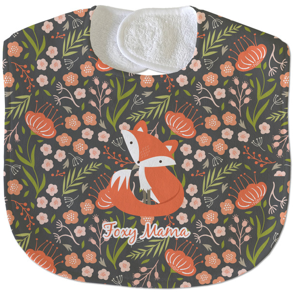 Foxy Mama New Baby Bib - Closed and Folded