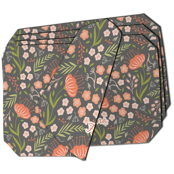 Custom Foxy Mama Dining Table Mat - Octagon - Set of 4 (Double-SIded)