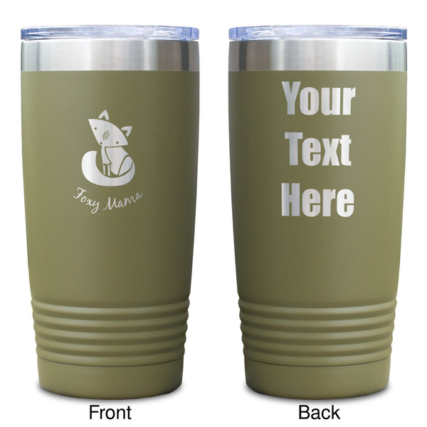 Foxy Mama Olive Polar Camel Tumbler - 20oz - Double Sided - Approval