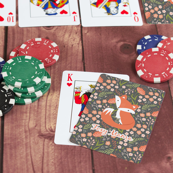 Foxy Mama On Table with Poker Chips