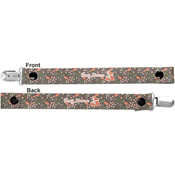 Foxy Mama Pacifier Clip - Front and Back