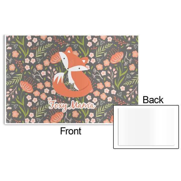 Foxy Mama Disposable Paper Placemat - Front & Back
