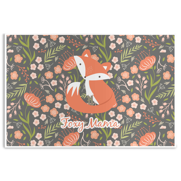 Custom Foxy Mama Disposable Paper Placemats