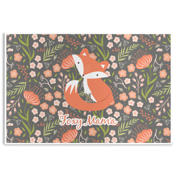 Custom Foxy Mama Disposable Paper Placemats