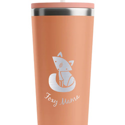 Foxy Mama RTIC Everyday Tumbler with Straw - 28oz - Peach - Double-Sided