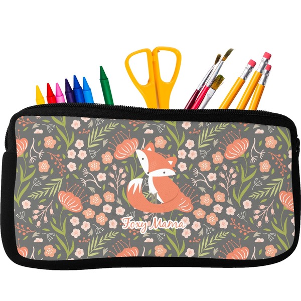 Custom Foxy Mama Neoprene Pencil Case