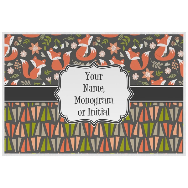 Foxy Mama Personalized Placemat (Back)