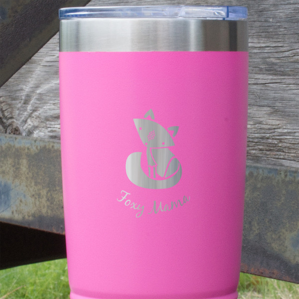 Foxy Mama Pink Polar Camel Tumbler - 20oz - Close Up