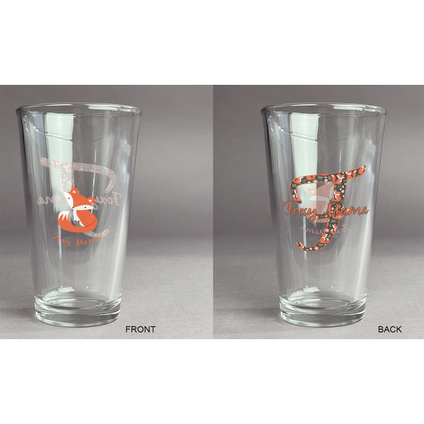 Foxy Mama Pint Glass - Two Content - Approval