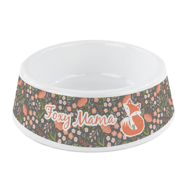Custom Foxy Mama Plastic Dog Bowl - Small