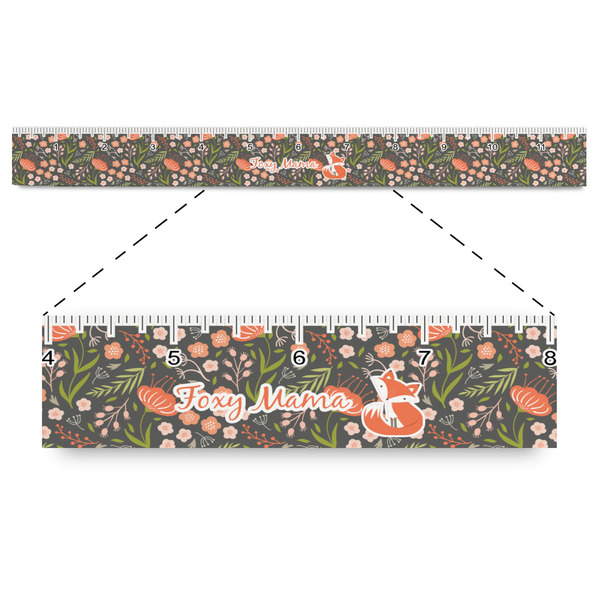 Custom Foxy Mama Plastic Ruler - 12"
