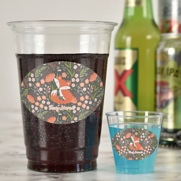 Foxy Mama Plastic Shot Glasses - In Context