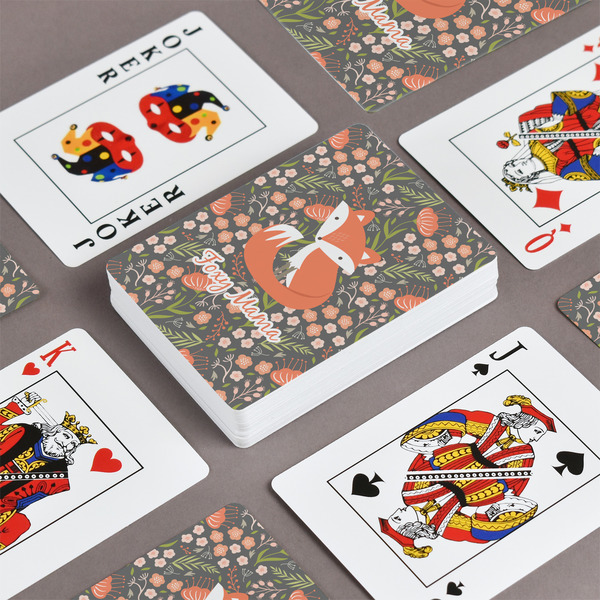 Foxy Mama Playing Cards - Front & Back View
