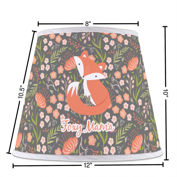 Foxy Mama Poly Film Empire Lampshade - Dimensions