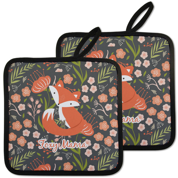 Foxy Mama Pot Holders - Set of 2 MAIN
