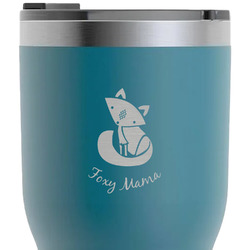 Foxy Mama RTIC Tumbler - Dark Teal - Laser Engraved - Double-Sided