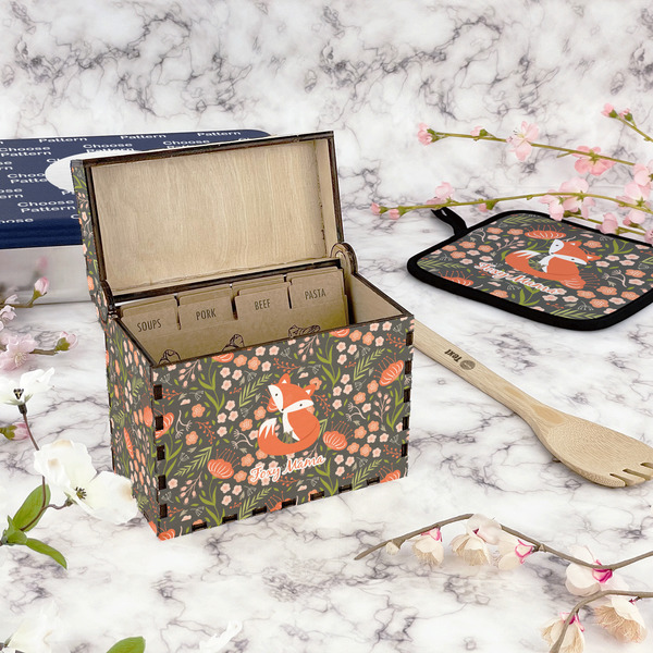 Foxy Mama Recipe Box - Full Color - In Context