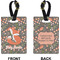 Foxy Mama Rectangle Luggage Tag (Front + Back)