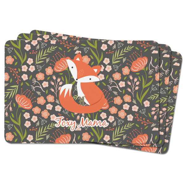 Foxy Mama Rectangular Fridge Magnet - THREE