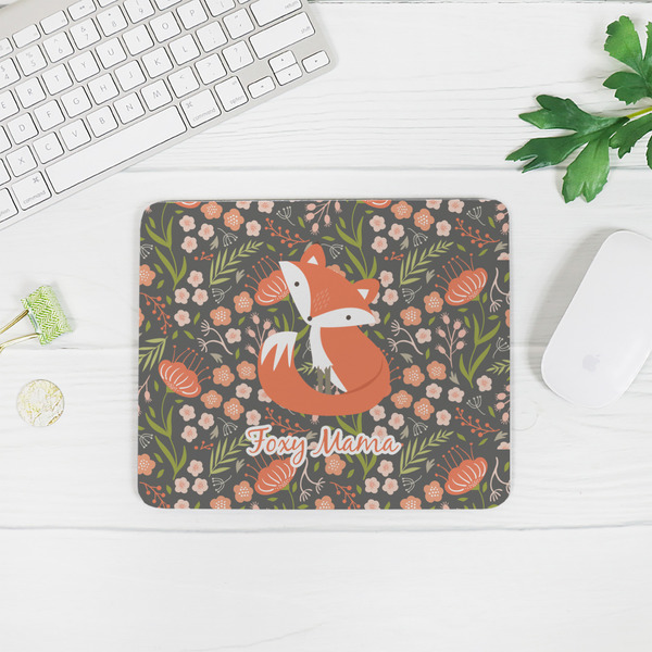 Foxy Mama Rectangular Mouse Pad - LIFESTYLE 2