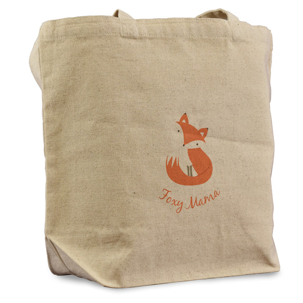 Custom Foxy Mama Reusable Cotton Grocery Bag