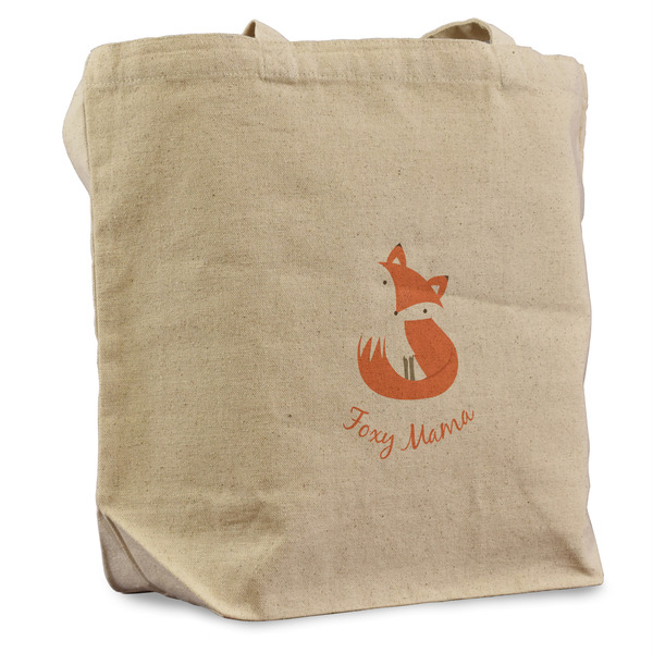 Custom Foxy Mama Reusable Cotton Grocery Bag - Single