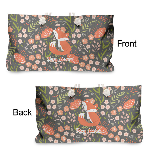 Foxy Mama Large Rope Tote - From & Back View