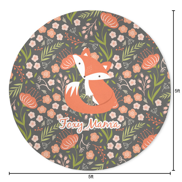 Foxy Mama Round Area Rug - Size
