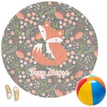 Foxy Mama Round Beach Towel
