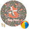 Foxy Mama Round Beach Towel