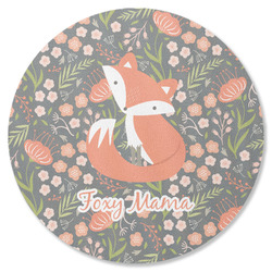 Foxy Mama Round Rubber Backed Coaster