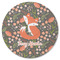 Foxy Mama Round Rubber Backed Coaster