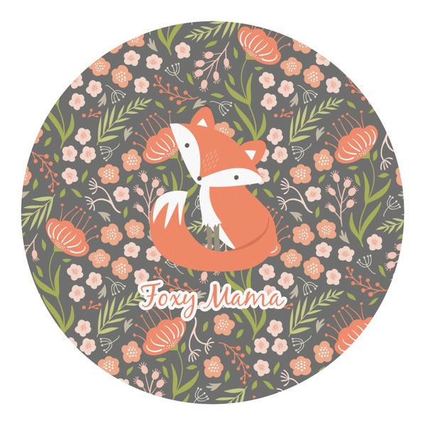 Custom Foxy Mama Round Decal