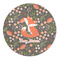 Foxy Mama 5' Round Indoor Area Rug
