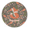 Foxy Mama Round Linen Placemats - FRONT (Double Sided)