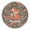 Foxy Mama Round Linen Placemats - FRONT (Single Sided)