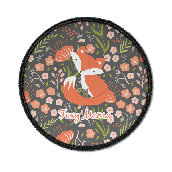 Custom Foxy Mama Iron On Round Patch